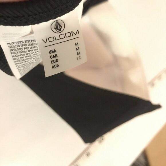 Volcom Simply Rib Bandeau Bikini Top Strapless Size Medium - Picture 5 of 6